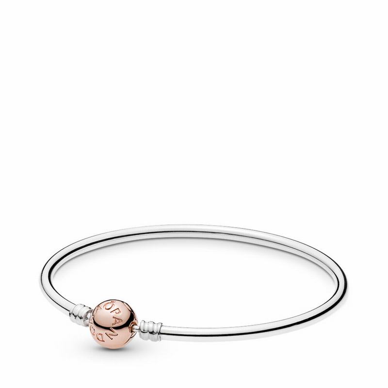 PANDORA Rose™ Bangle w/ Clasp Bangle Bracelet NZ Sale, Pandora Rose™ (376509-SIK)